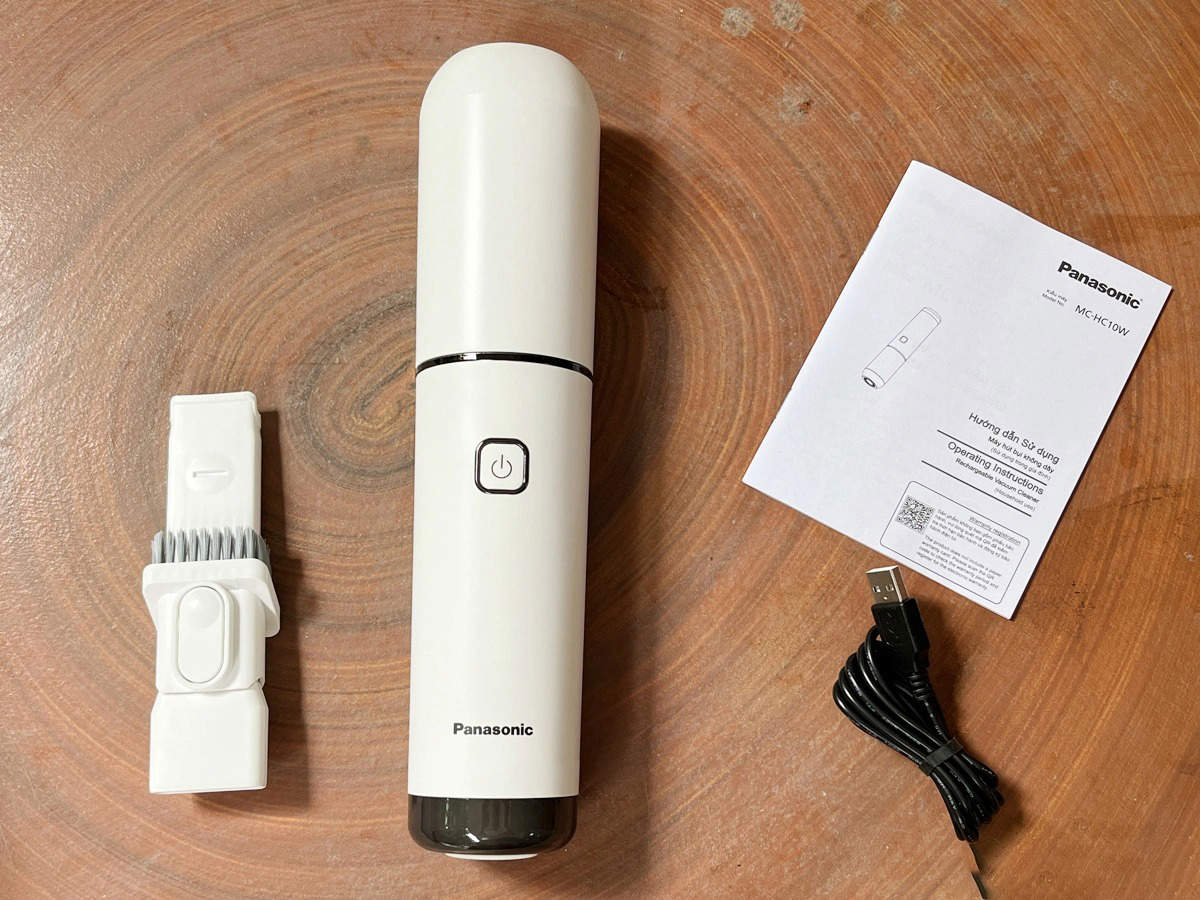 Đánh giá thiết kế và cảm nhận thực tế trên Máy hút bụi không dây mini Panasonic MC-HC10